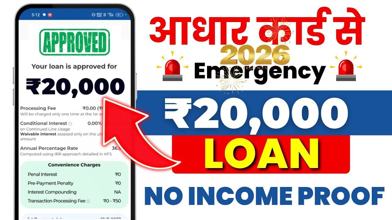 खराब CIBIL स्कोर वालों के लिए भी ₹20,000 का छोटा और अर्जेंट लोन – तुरंत मंज़ूरी